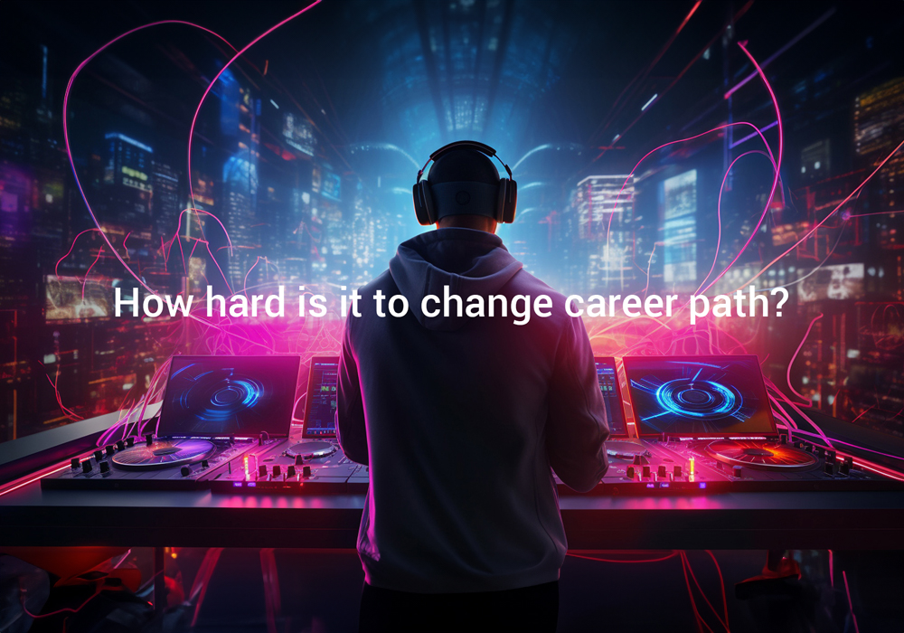 This is the thunbnail for the blog post -  How hard is it to change career path?